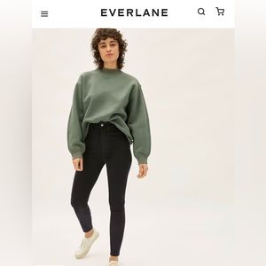 (NEW w/ tags)    Everlane The Way-High Clean Front Jeans - Black Size 26